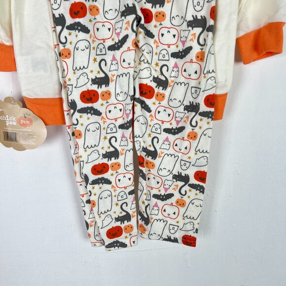 NWT Chick Pea Little Pumpkin Two Piece Set Halloween Fall Size 24M NEW - Picture 9 of 10